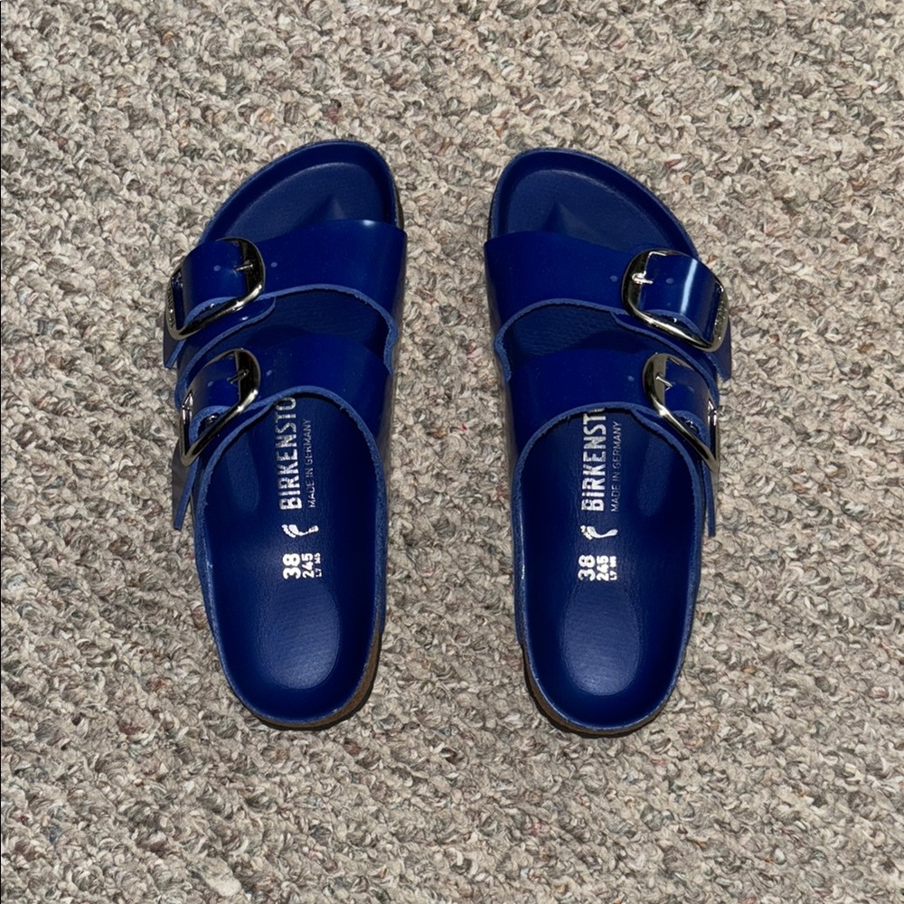 Birkenstock Navy Double Buckle Sandals